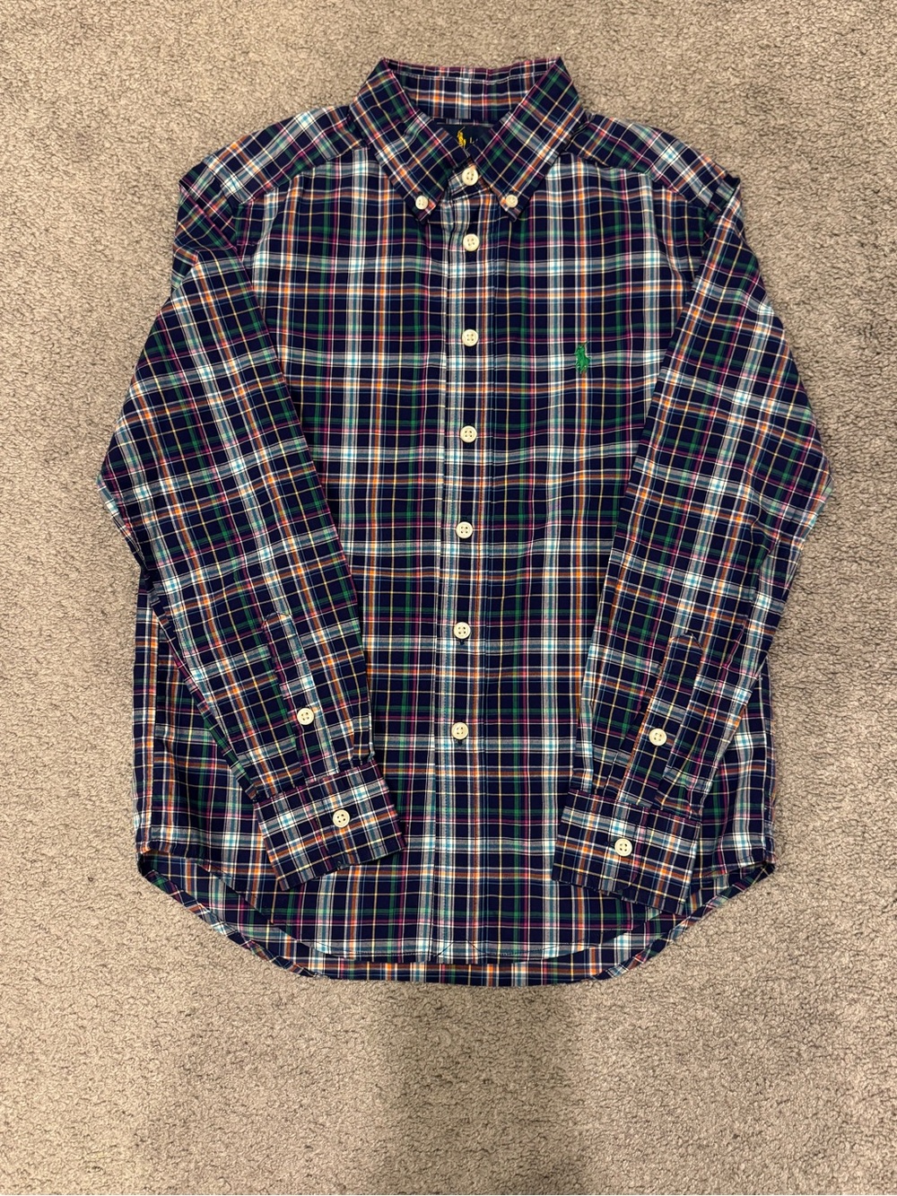Ralph Lauren Boys’ Multicolor Plaid Button-Down Shirt